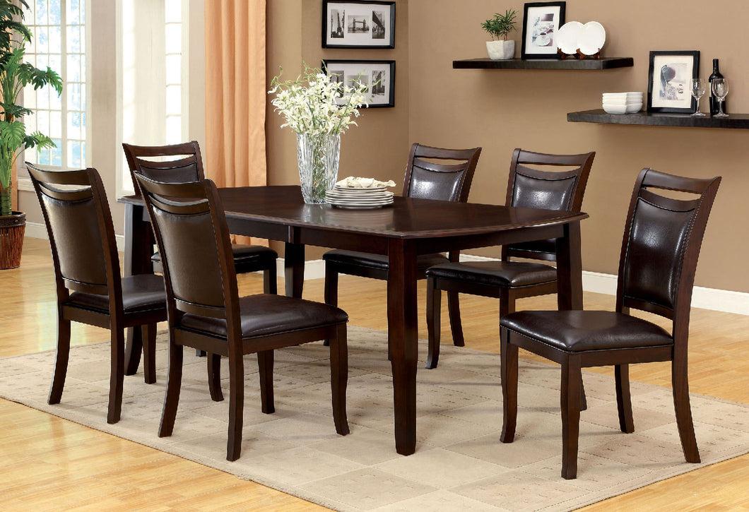 Woodside Dark Cherry 6 Pc. Dining Table Set w/ Bench