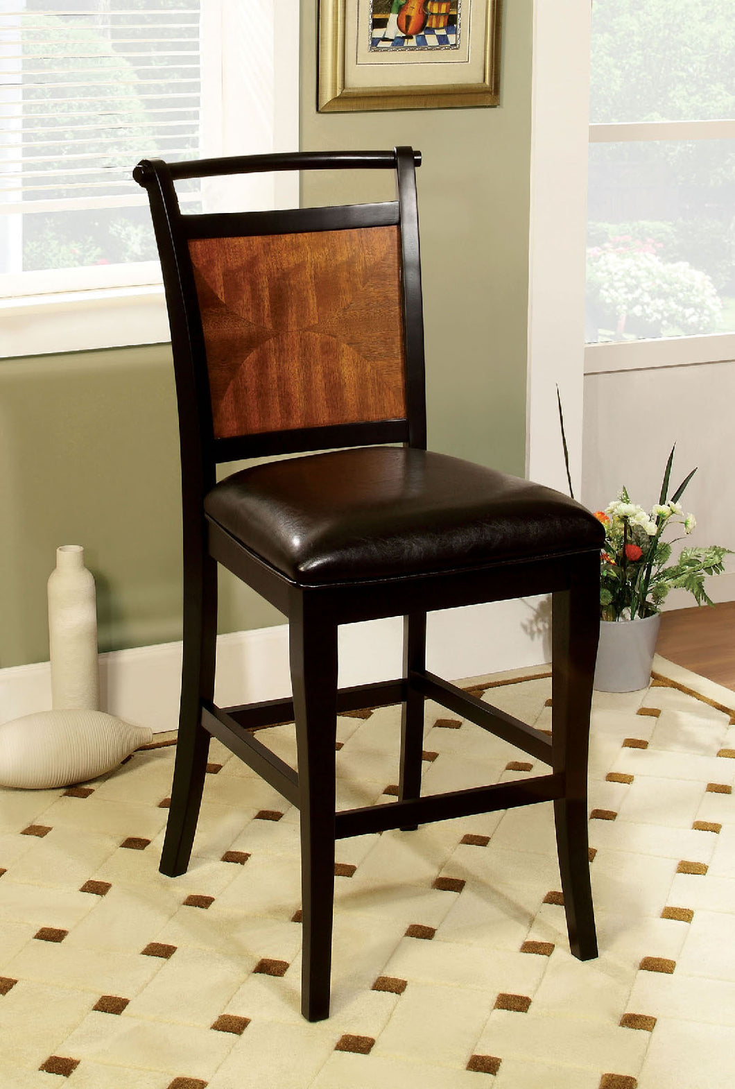 Salida II Espresso/Black Counter Ht. Chair (2/CTN)