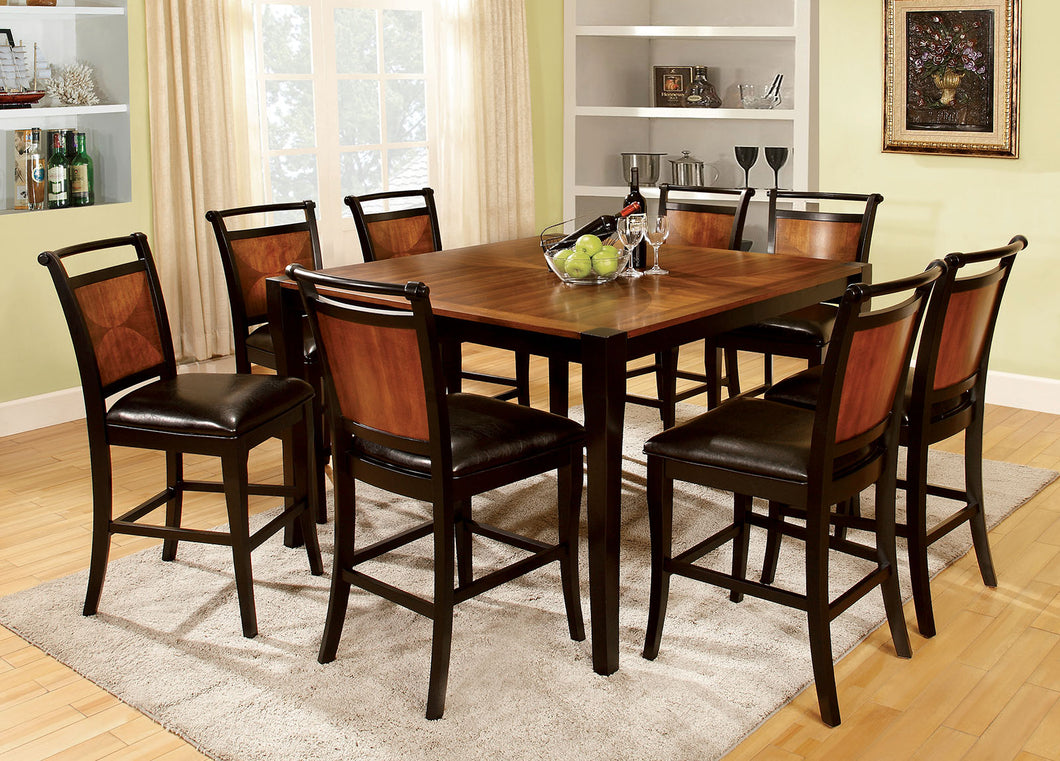 Salida II Acacia/Black 7 Pc. Counter Ht. Table Set