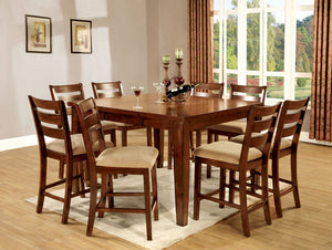 Priscilla II Antique Oak 7 Pc. Counter Ht. Table Set