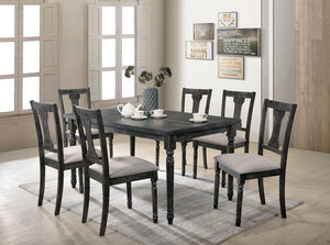 Muriel Weathered Gray 7 Pc. Dining Table Set