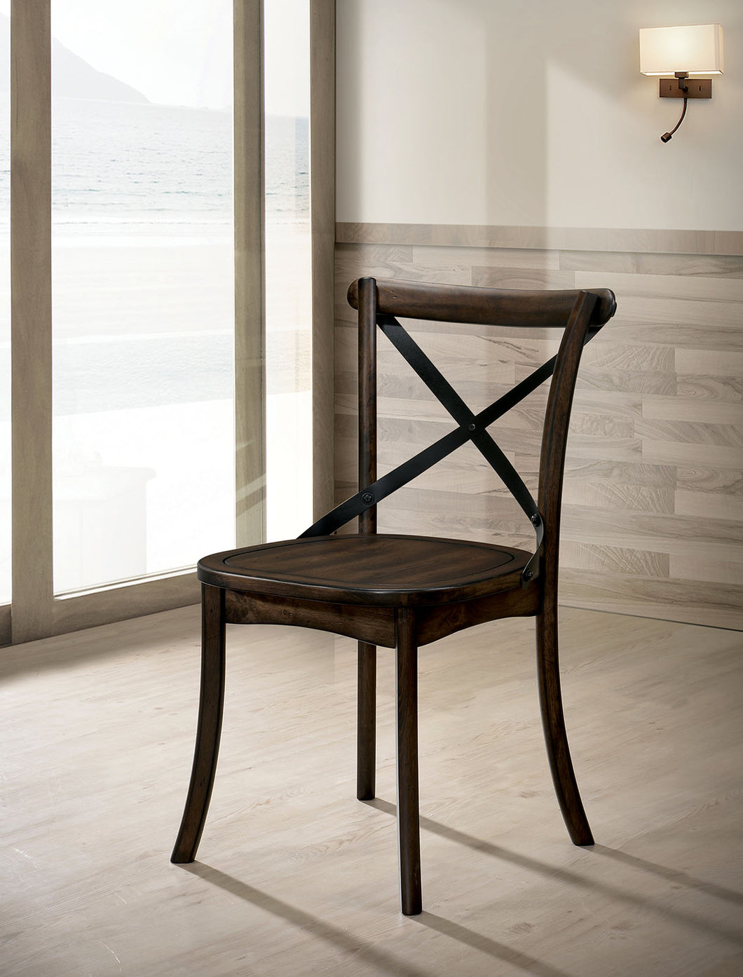 Saige Brushed Oak Side Chair (2/CTN)