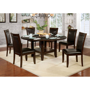 Mae Brown Cherry, Espresso 7 Pc. Dining Table Set