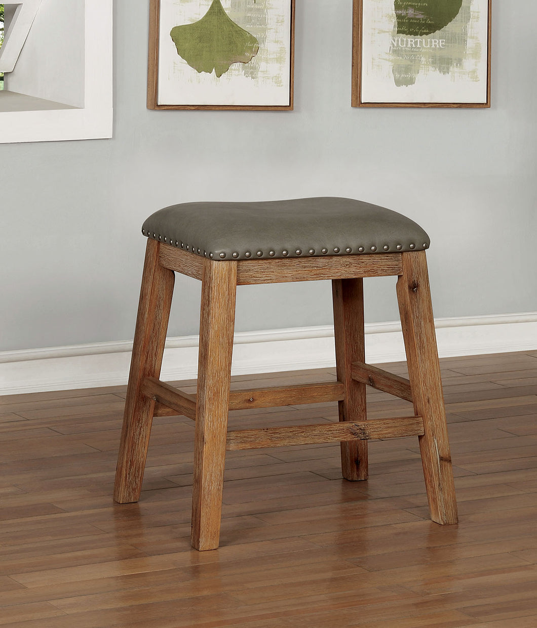 Lana Weathered Natural Tone Counter Ht. Barstool (2/CTN)