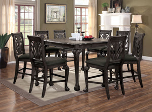 Petersburg Dark Gray 9 Pc. Counter Ht. Dining Table Set