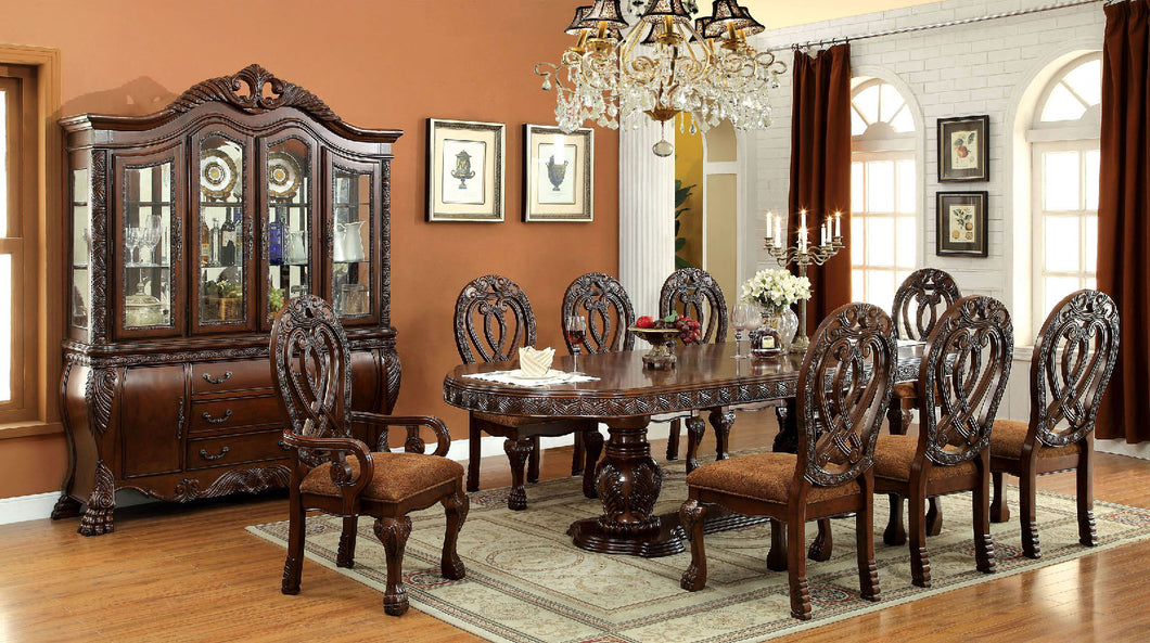 WYNDMERE Cherry 7 Pc. Dining Table Set (2AC+4SC)