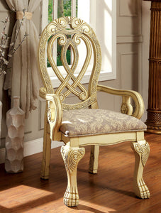 WYNDMERE Vintage White Arm Chair (2/CTN)
