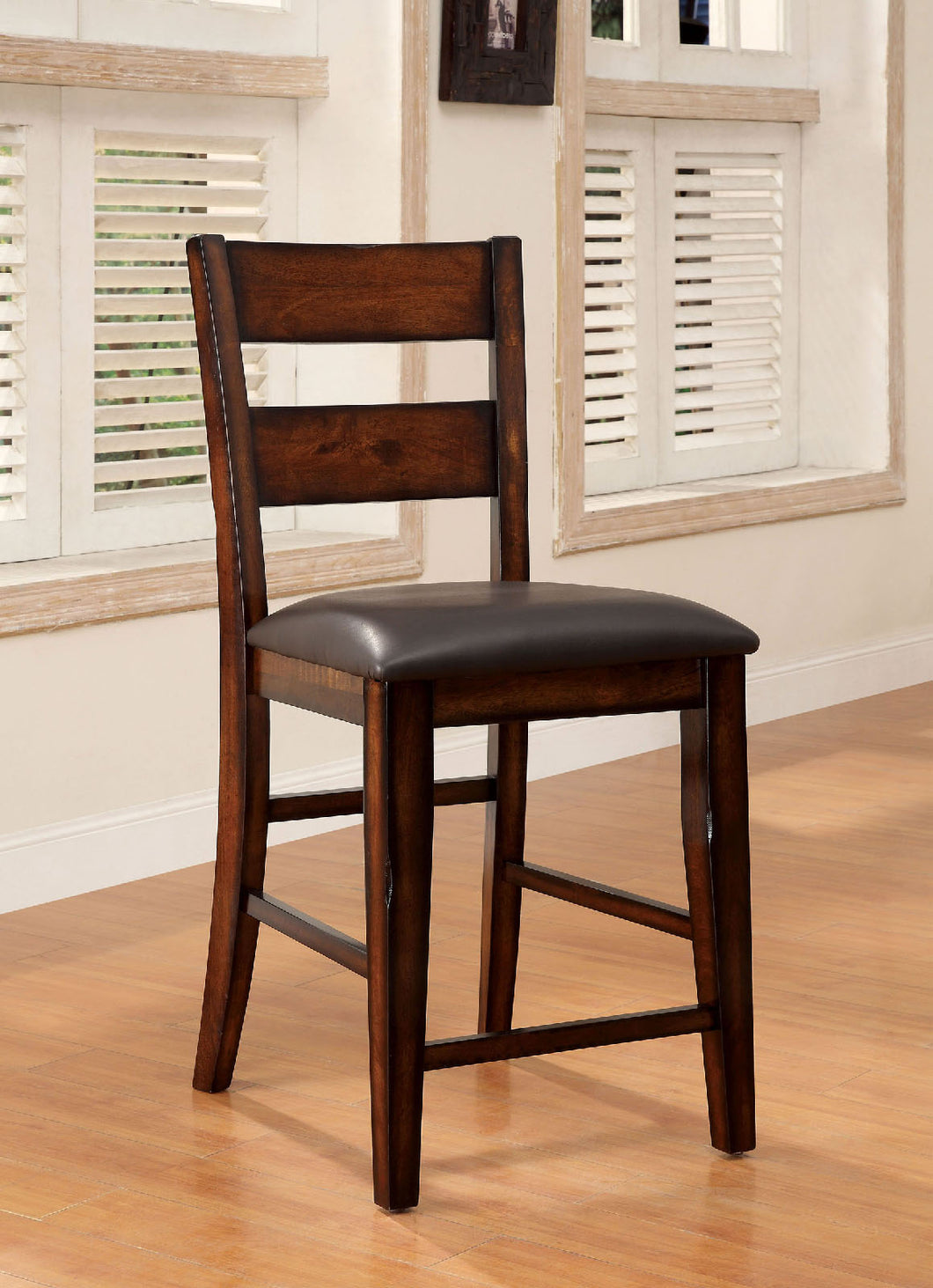 DICKINSON II Dark Cherry Counter Ht. Chair (2/CTN)