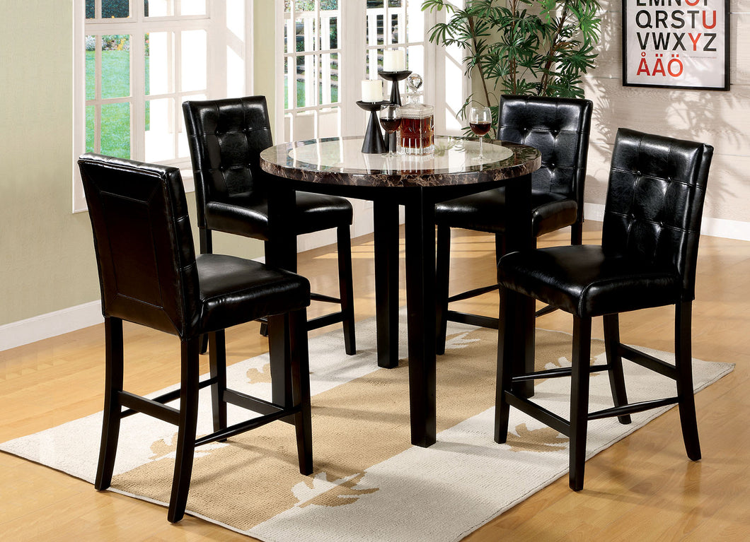 Atlas IV Black 5 Pc. Counter Ht. Table Set