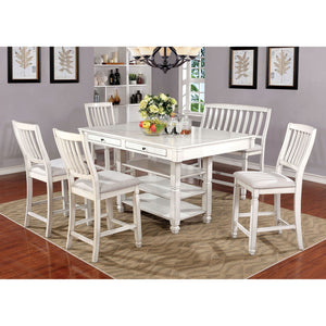 Kaliyah Antique White Counter Ht. Table