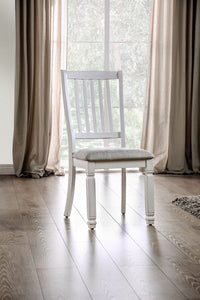 Kaliyah Vintage White/Light Gray Side Chair (2/CTN)