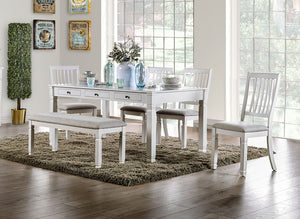 Kaliyah Vintage White Dining Table