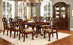 ELANA Brown Cherry 7 Pc. Dining Table Set (2AC+4SC)