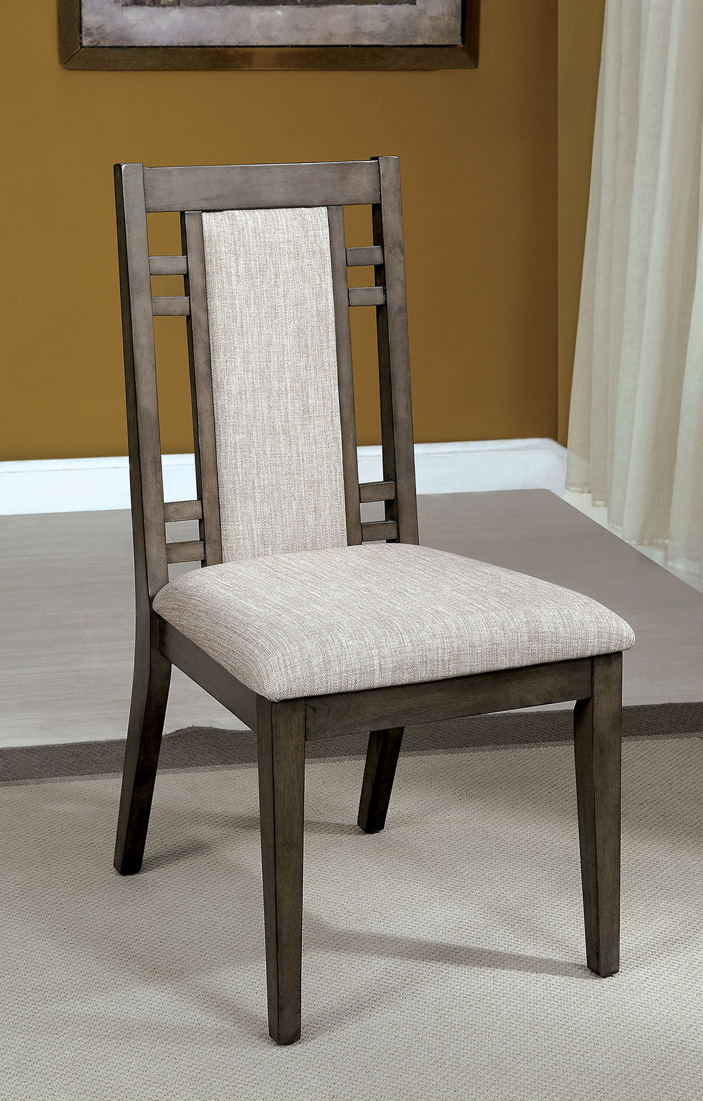 ERIS I Weathered Gray Side Chair (2/CTN)