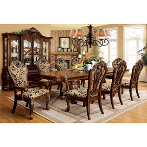 VICENTE Cherry 7 Pc. Dining Table Set (2AC+4SC)