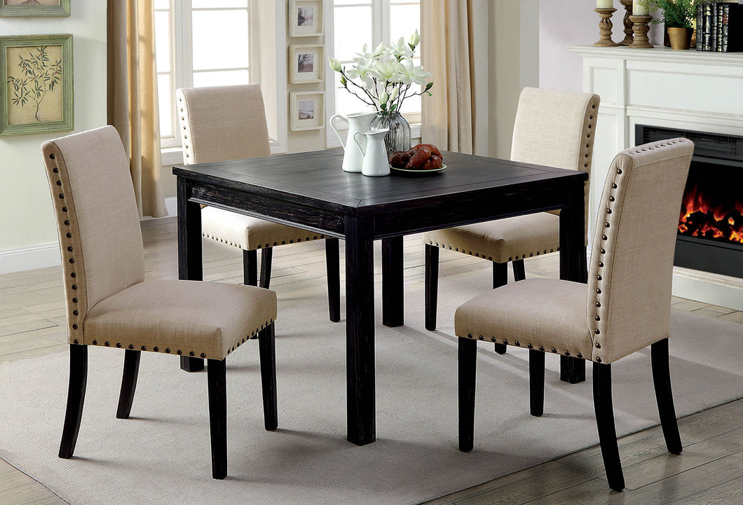 Kristie Antique Black 5 Pc. Dining Table Set