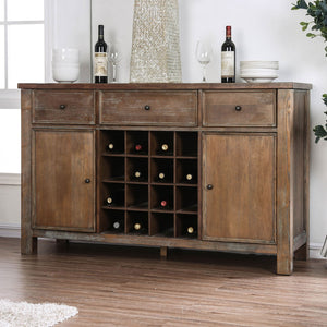 Sania I Rustic Oak Server