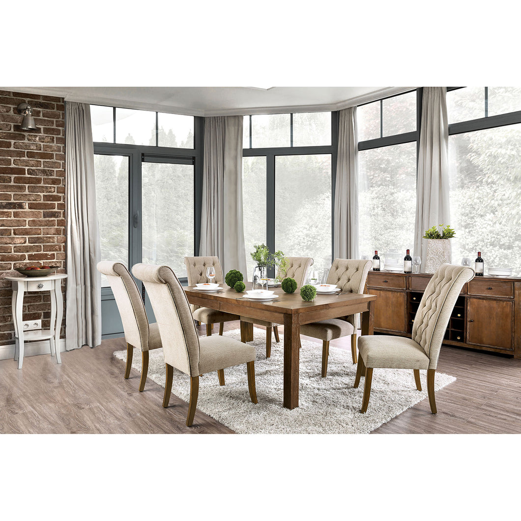 Sania I Rustic Oak Dining Table