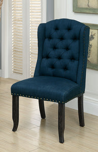SANIA Antique Black Wingback Chair (2/CTN)