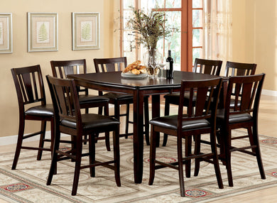 Edgewood II Espresso Counter Ht. 9 Pc. Dining Table Set image