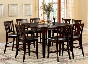 Edgewood II Espresso Counter Ht. 9 Pc. Dining Table Set
