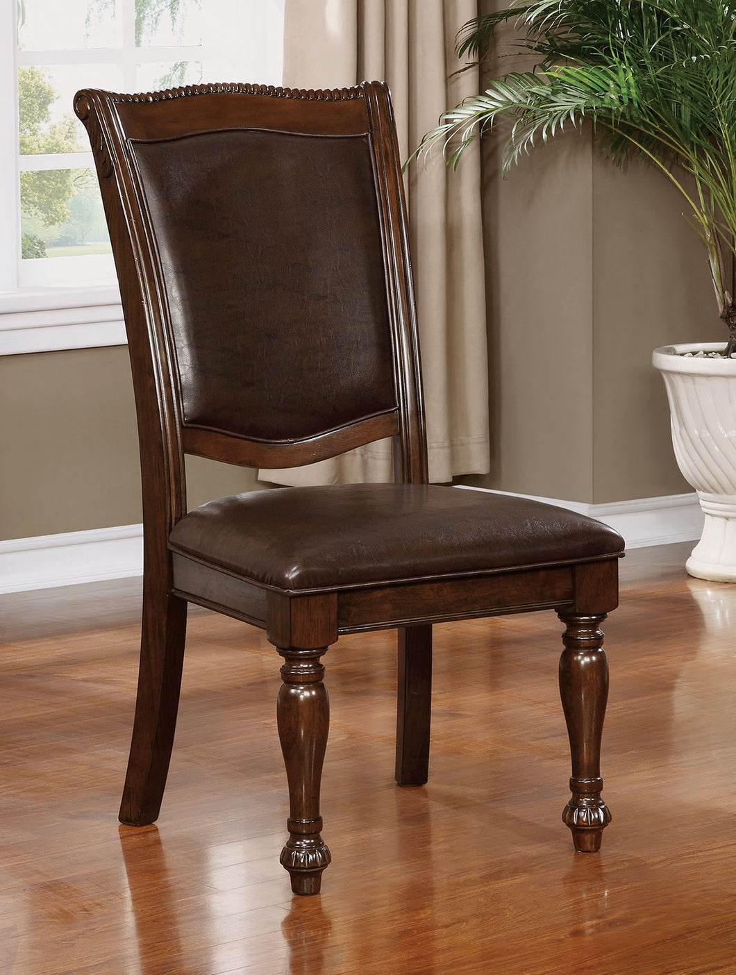 Alpena Brown Cherry/Espresso Side Chair (2/CTN)