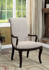 Ornette Espresso Arm Chair (2/CTN)