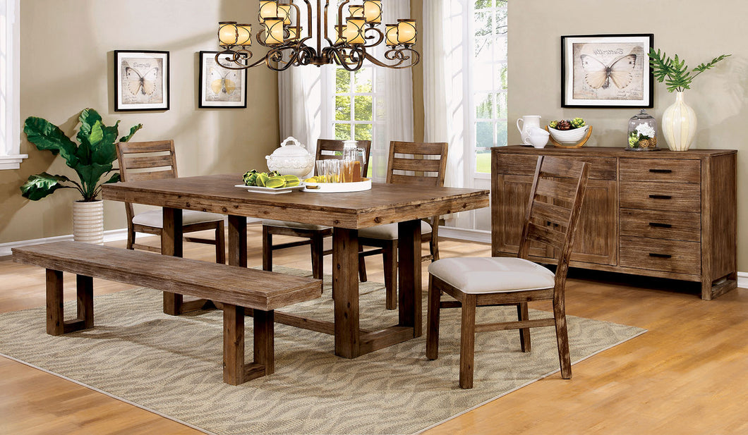 Lidgerwood Natural Tone 9 Pc. Dining Table Set