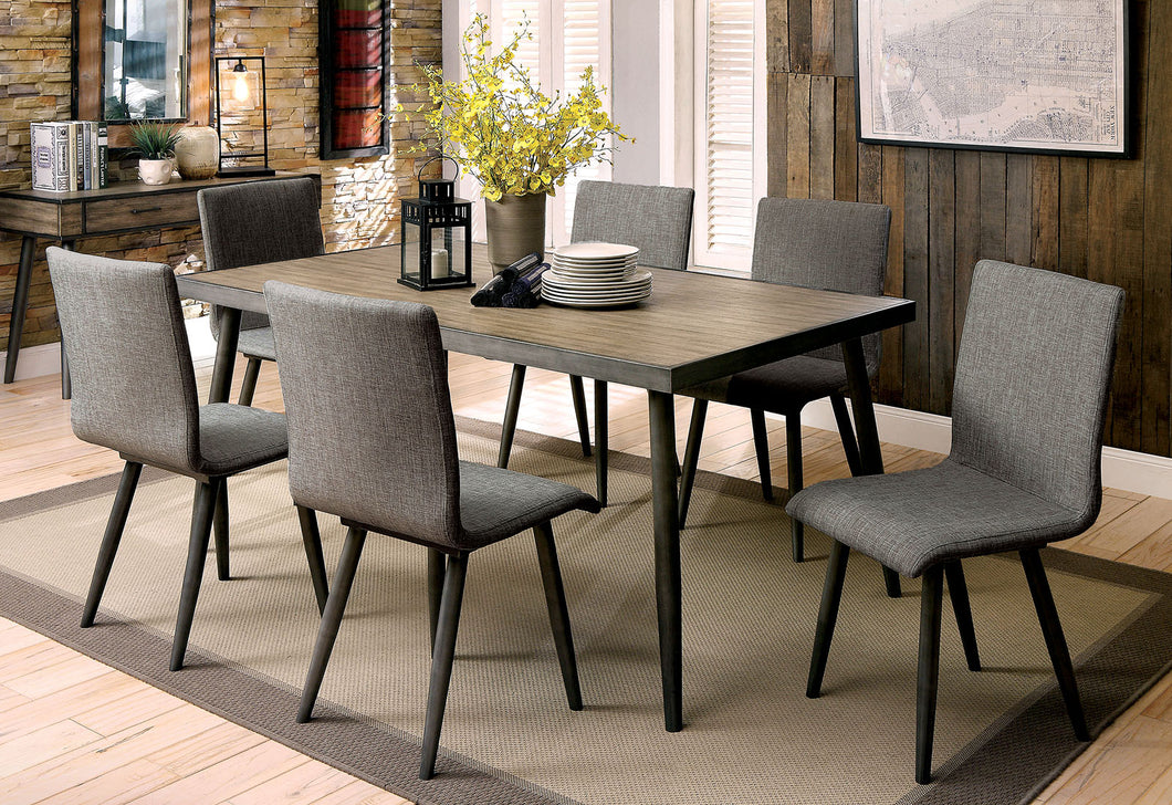 Vilhelm Gray 7 Pc. Dining Table Set