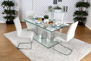 Richfield I Silver/Chrome 7 Pc. Dining Table Set