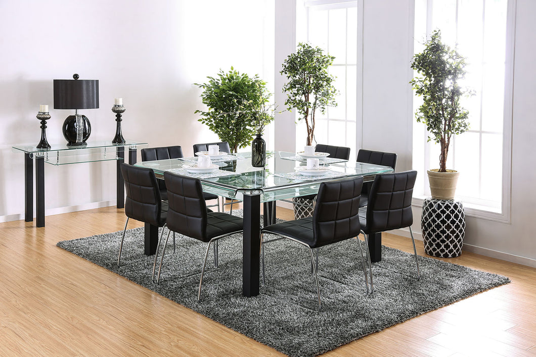 Batesland I Matte Black 7 Pc. Dining Table Set