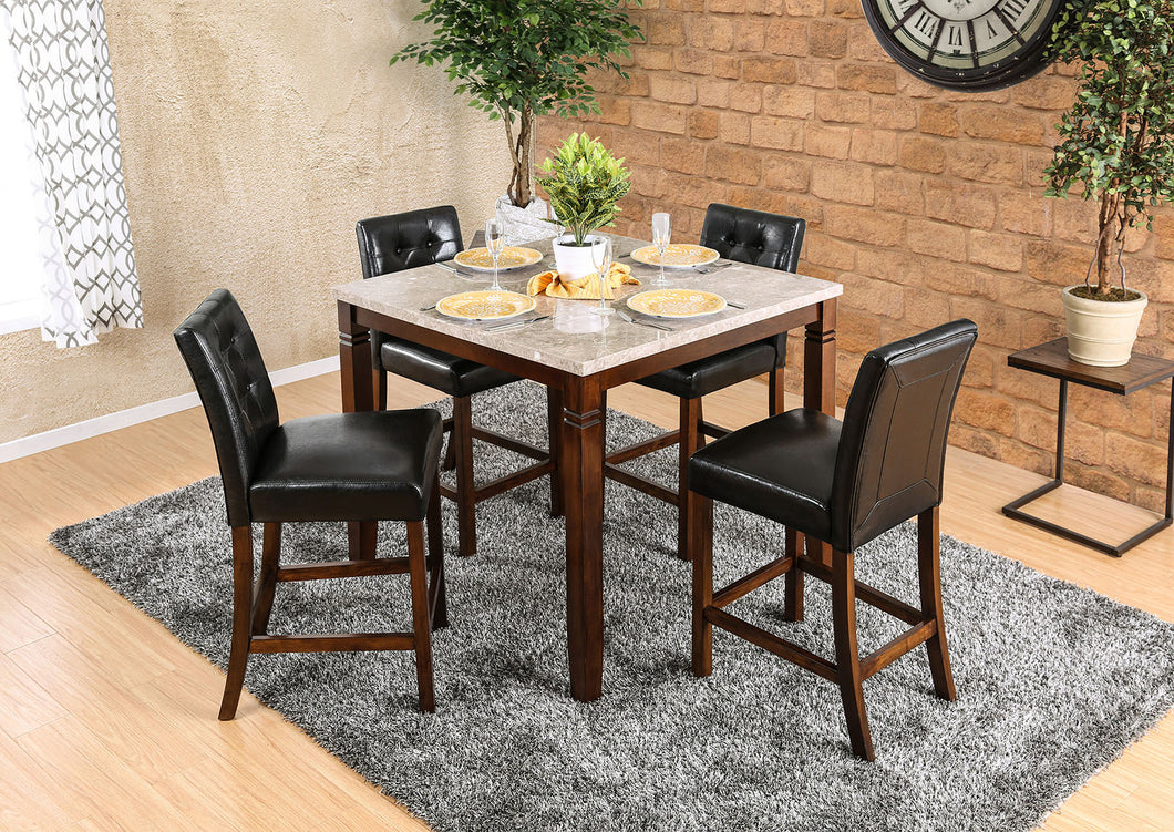 Marstone II Brown Cherry 5 Pc. Dining Table Set