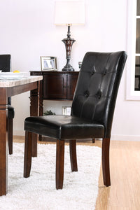 Marstone Brown Cherry/Black Side Chair (2/CTN)