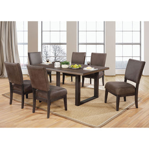 Tolstoy Expresso 6 Pc. Dining Table Set w/ Bench