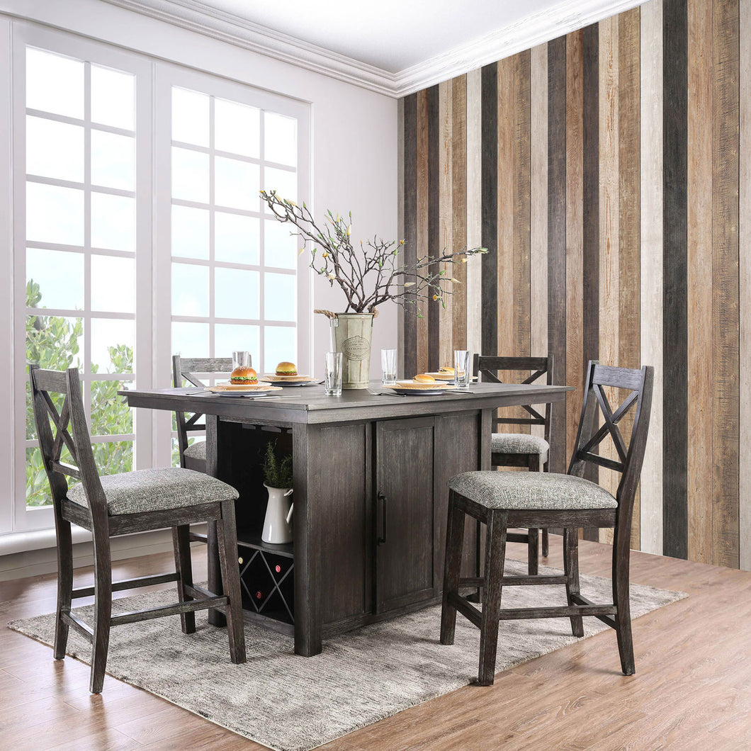 Faulkton Dark Walnut 5 Pc. Dining Table Set