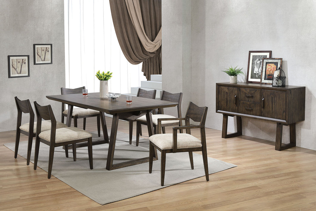 Meridian Dark Walnut Dining Table