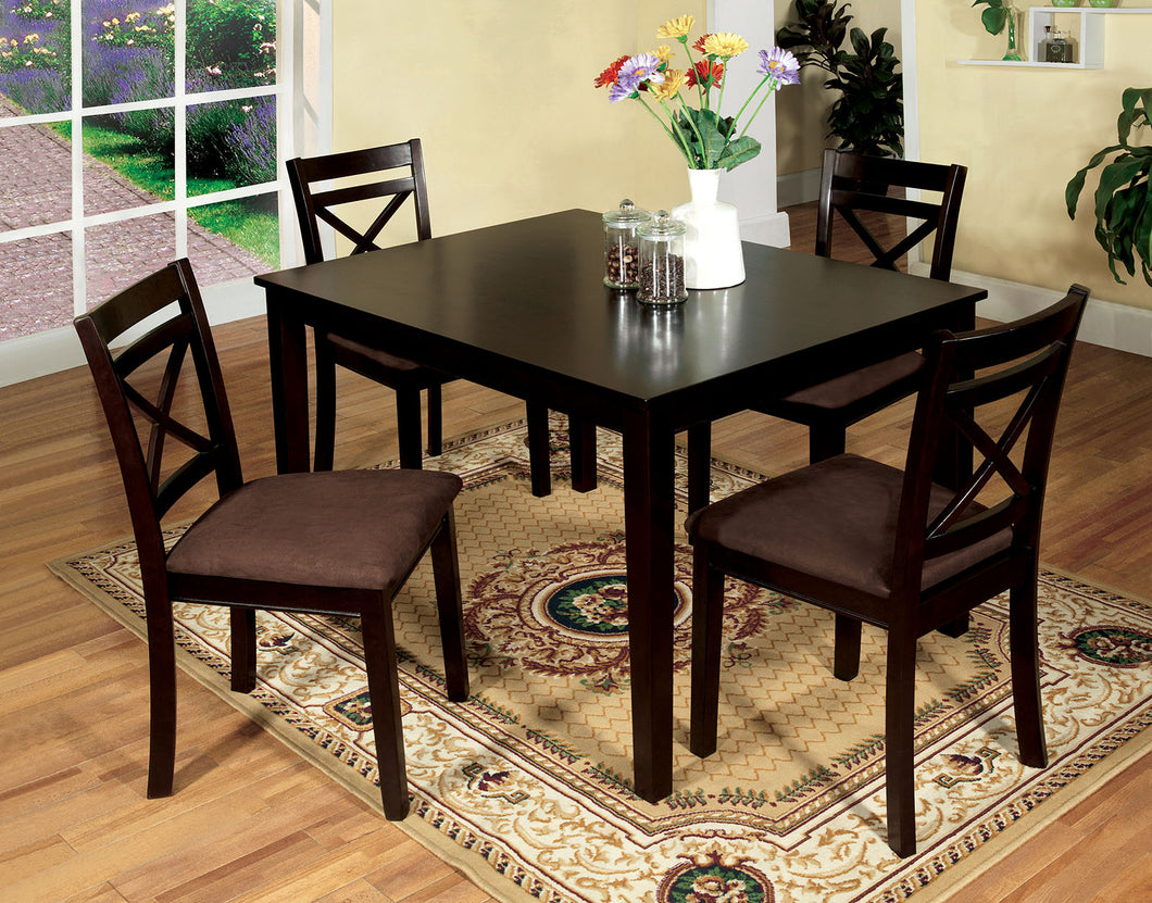 Weston I Espresso 5 Pc. Dining Table Set