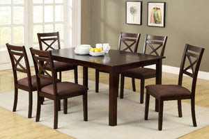 Weston II Espresso 7 Pc. Dining Table Set