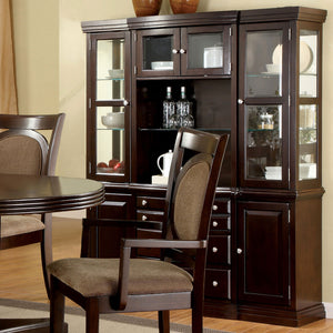 Evelyn Dark Walnut Hutch & Buffet