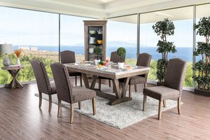 Bridgen Natural 6 Pc. Dining Table Set w/ Bench