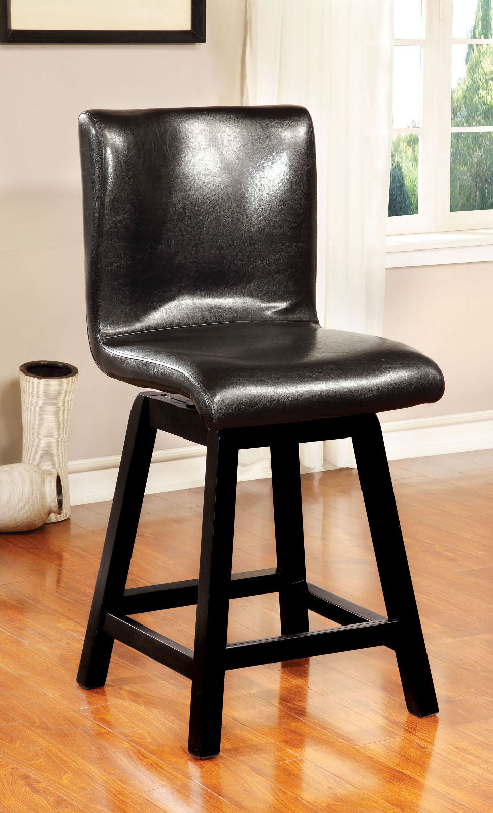 HURLEY Black Counter Ht. Chair (2/CTN)