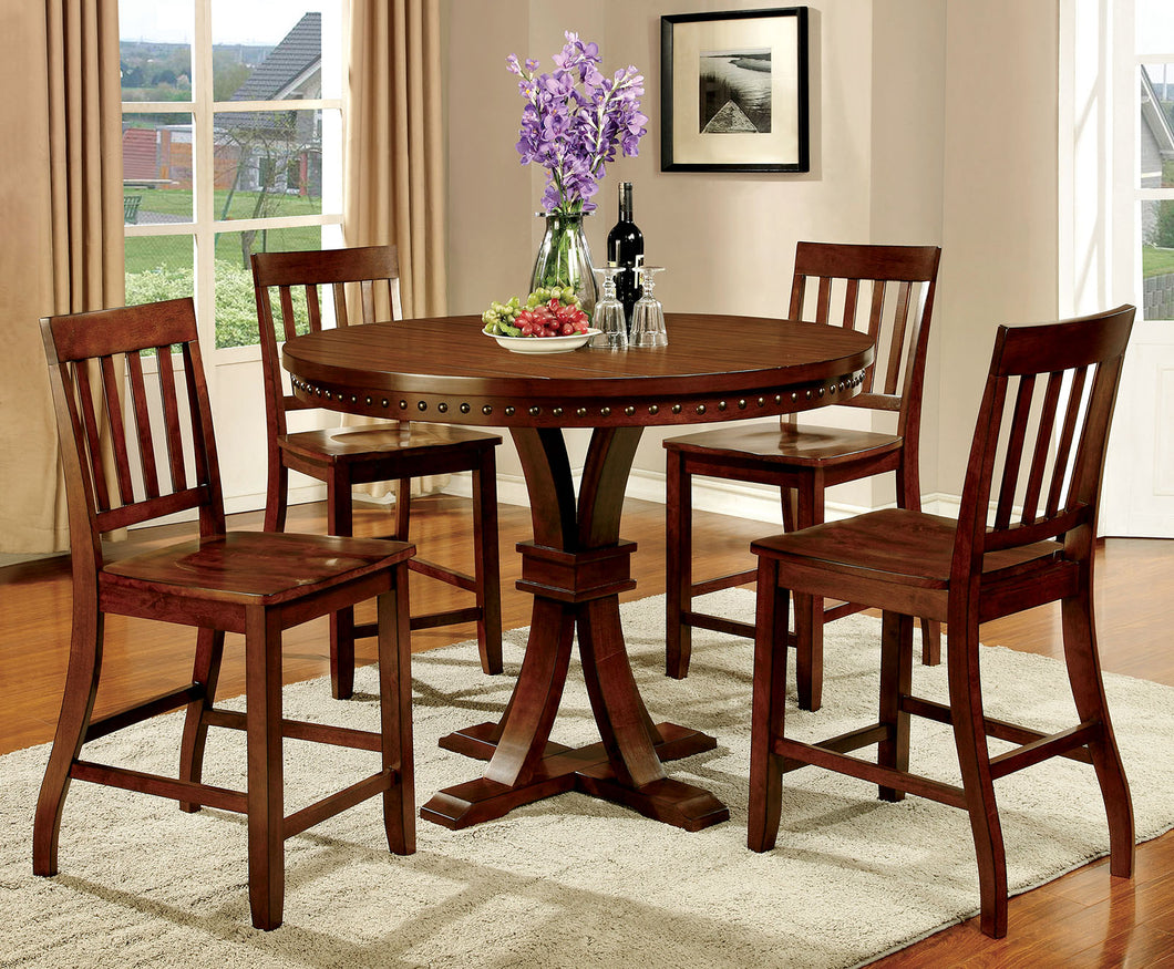 FOSTER II Dark Oak 5 Pc. Dining Table Set