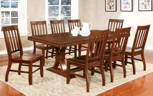 FOSTER I Dark Oak 7 Pc. Dining Table Set