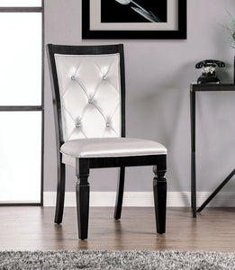 Alena Black/Silver Side Chair (2/CTN)