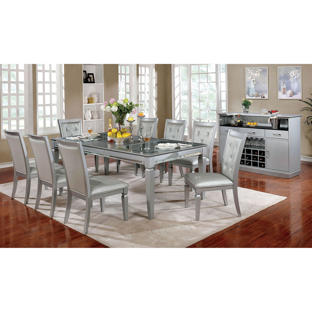 Alena Silver 7 Pc. Dining Table Set
