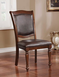 Sylvana Brown Cherry/Espresso Side Chair (2/CTN)