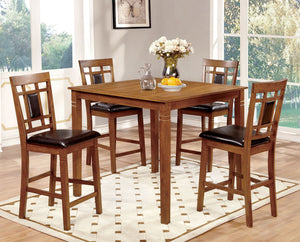 FREEMAN II Light Oak/Espresso Counter Ht. Table Set