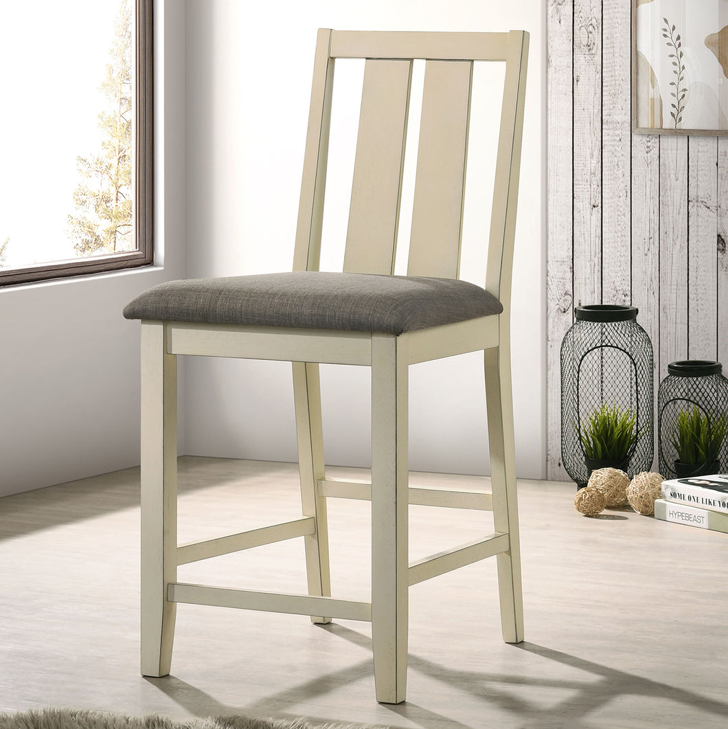 WILSONVILLE Counter Ht. Chair (2/CTN), Antique White/Gray image