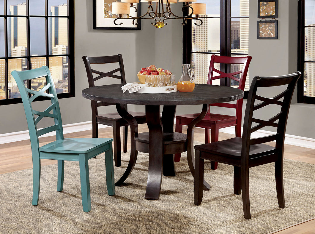 GISELA Espresso Round Dining Table