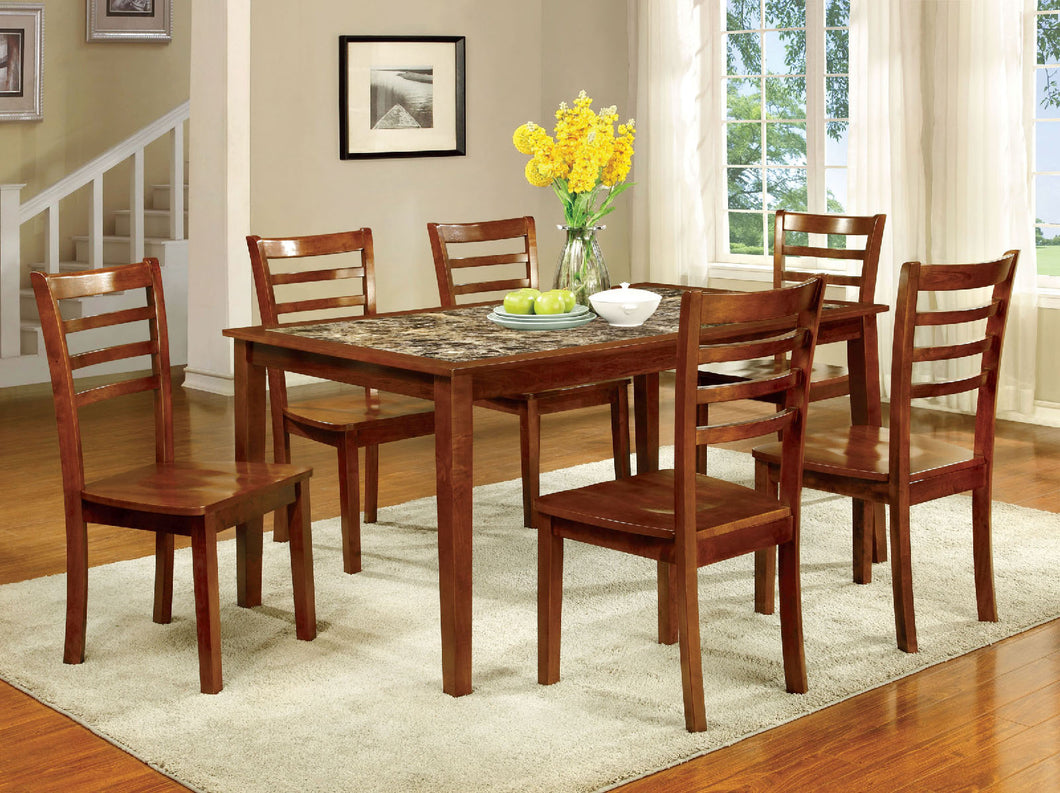 FORDVILLE I Antique Oak 7 Pc. Dining Table Set